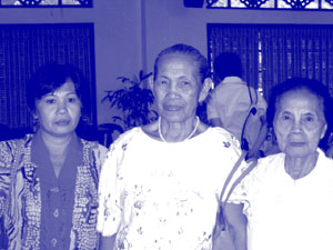 Three faces of struggle...  Families of the disappeared in the Philippines persevere in their fight for justice.